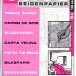 Burda zijdepapier 130 x 110cm, 5 vellen