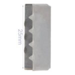 Dof metalen eindstuk voor tassenband - 25mm