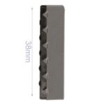 Donker metalen eindstuk voor tassenband - 38mm