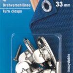 Prym Draaisluitingen 33mm zilver - 4stuks