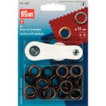 Prym Ringen met schijven 11mm brons 15stuks