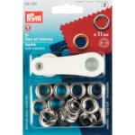 Prym Ringen met schijven 11mm zilver 15stuks