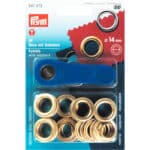 Prym Ringen met schijven 14mm goud 10stuks
