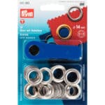 Prym Ringen met schijven 14mm zilver 10stuks