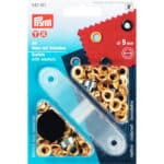 Prym Ringen met schijven 5mm goud 40stuks