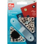 Prym Ringen met schijven 5mm zilver 40stuks