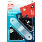 Prym Ringen met schijven 5mm zwart 40stuks