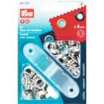 Prym Ringen met schijven 8mm zilver 24stuks