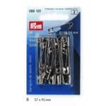 Prym Veiligheidsspelden staal ast. 27-38-50mm zilver -18stuks