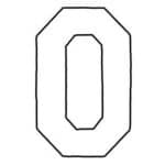 Restyle applicatie cijfers 10cm wit - 1