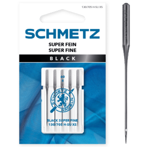 Schmetz Black Super Fine 5 naaimachinenaalden dikte 60